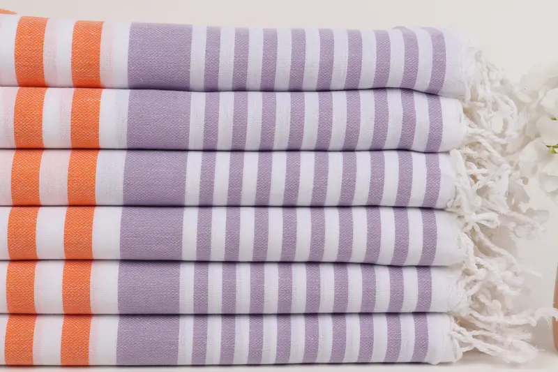 Valentines Day Gift For Him, Lightweight Turkish towel, 68x36 Cotton Striped Towel, Quick-Dry Beach Towel, Bridemaids Beach Towel, Housewarming Gift - 3