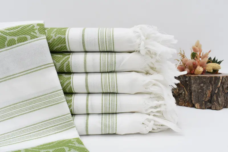 Großes türkisches Handtuch, Spa-Handtuch, Brautpartygeschenke, sandfreies Handtuch, Hauswärmsgeschenk, Junggesellenpartygeschenke, 70x40 Baumwoll Daisy Designtuch - 1
