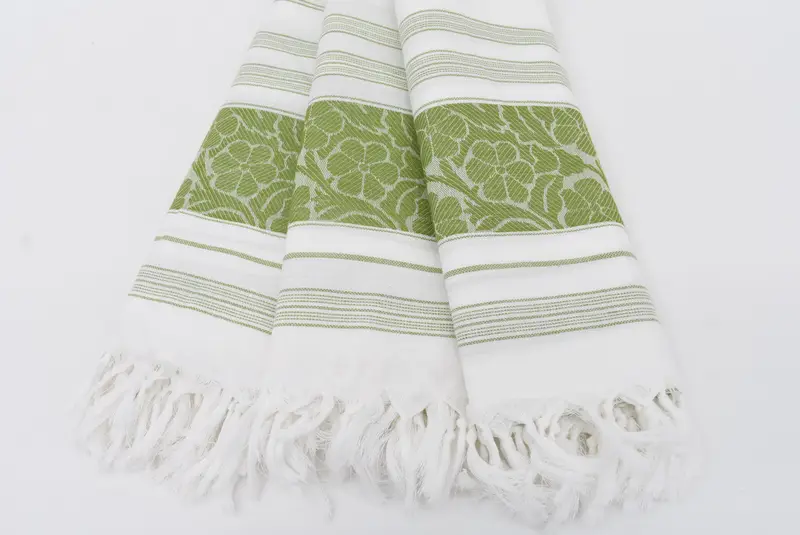Großes türkisches Handtuch, Spa-Handtuch, Brautpartygeschenke, sandfreies Handtuch, Hauswärmsgeschenk, Junggesellenpartygeschenke, 70x40 Baumwoll Daisy Designtuch - 3