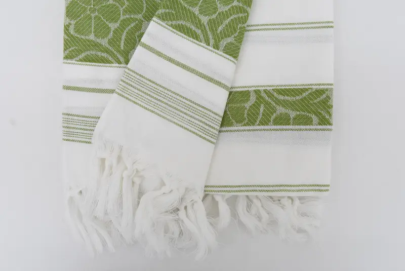 Großes türkisches Handtuch, Spa-Handtuch, Brautpartygeschenke, sandfreies Handtuch, Hauswärmsgeschenk, Junggesellenpartygeschenke, 70x40 Baumwoll Daisy Designtuch - 4