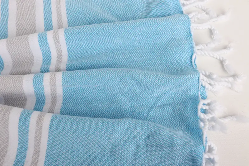 Beach Towel Gift, Unique Gift, 70x40 Cotton Striped Towel, Wedding Favors, Eco-friendly Turkish peshtemal towel, Wedding Towel, Monogram Beach Towel - 8