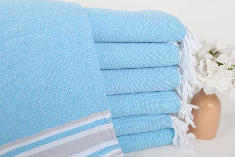 Beach Towel Gift, Unique Gift, 70x40 Cotton Striped Towel, Wedding Favors, Eco-friendly Turkish peshtemal towel, Wedding Towel, Monogram Beach Towel - 1