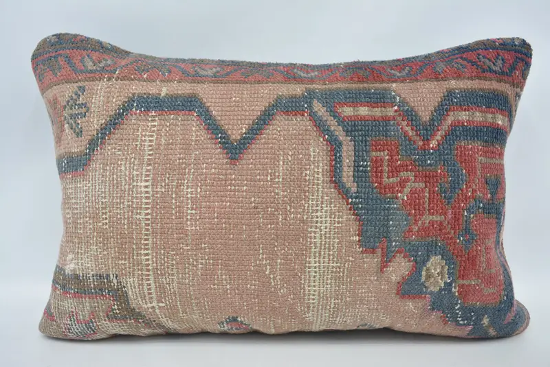 Home Decor Pillow, Cushion Case, 16x24 Pink Cushion Case, Armchair Pillow Case, Boho Pillow, Antique Pillows, Authentic Pillow Cover - 1