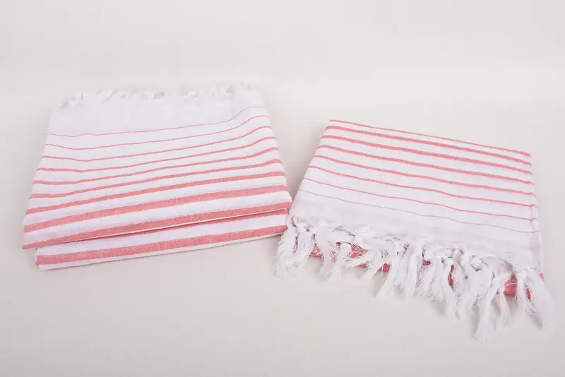 Custom Beach Towels, Bridal Shower Favors, 70x40 Cotton Striped Towel, Bridal Shower Favor, Lightweight towel, Turkish Bath Towel Set, Hammam towel - 7