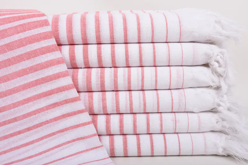 Custom Beach Towels, Bridal Shower Favors, 70x40 Cotton Striped Towel, Bridal Shower Favor, Lightweight towel, Turkish Bath Towel Set, Hammam towel - 1