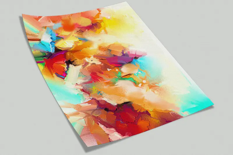 Colorful Painting,Modern Wall Paper,Wall Paper Peel and Stick,Bright Wall Paper,Contemporary Wallpaper,Colorful Absract Wall Paper, - 8