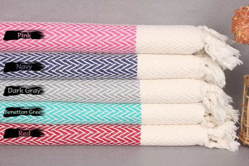 34x18 Cotton Zigzag Design Towel, Monogram Dish Towel, Kitchen Towel, Personalized Dish Towel, Bridesmaid Gifts, Custom Wedding Gift From Bridesmaid - 2