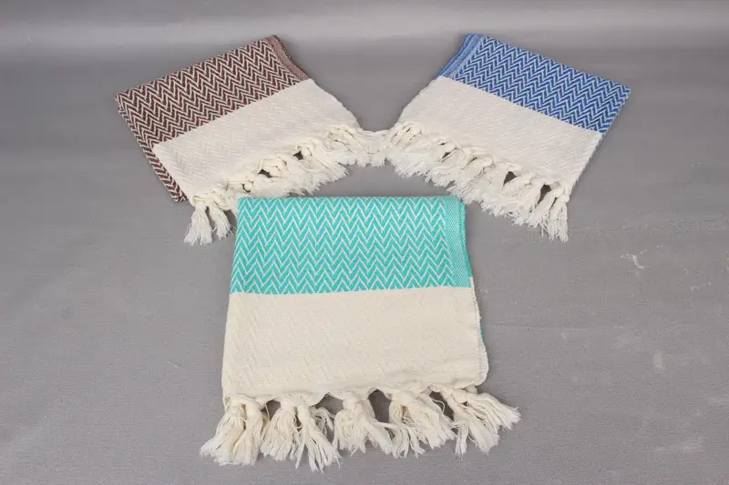 34x18 Cotton Zigzag Design Towel, Monogram Dish Towel, Kitchen Towel, Personalized Dish Towel, Bridesmaid Gifts, Custom Wedding Gift From Bridesmaid - 4