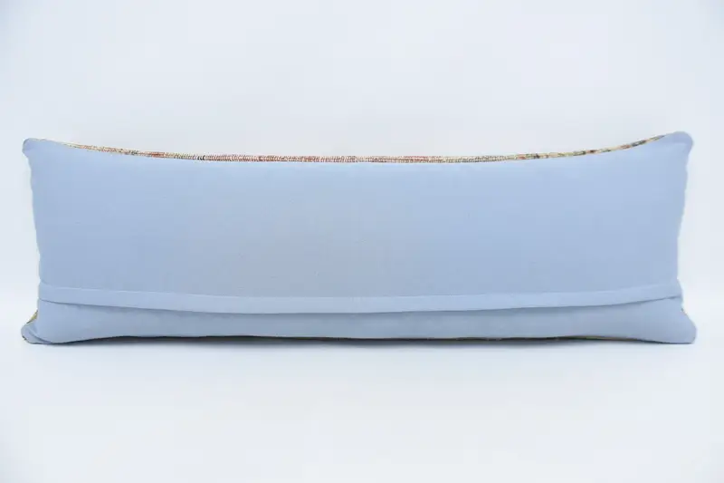16x48 Red Pillow, Kilim Cushion Sham, Ethnical Kilim Rug Pillow, Cushion Cover, Retro Pillow, Kilim Pillow Cover, Authentic Pillow Sham - 6