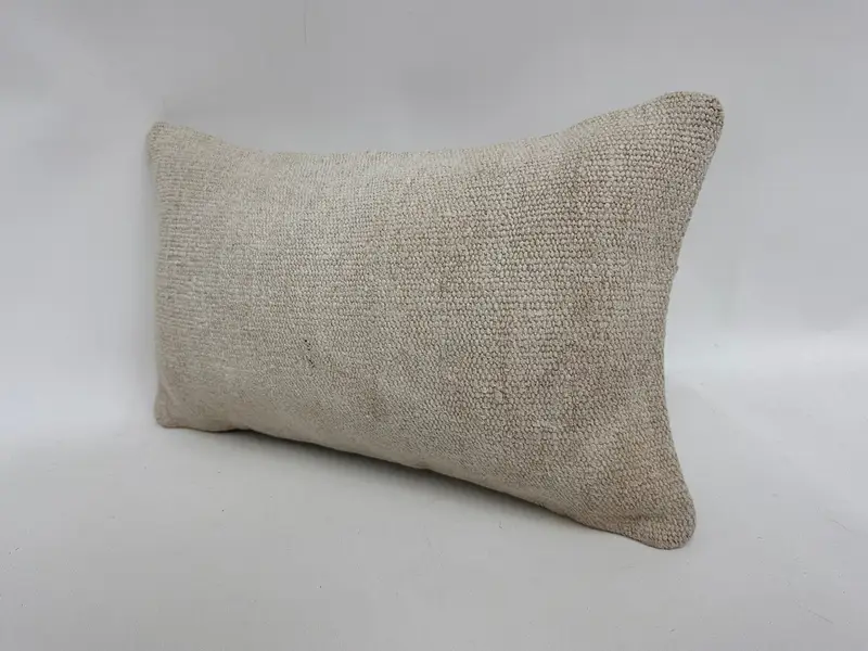 12x20 White Pillow Cover, Authentic Pillow, Pillow Cover, Boho Pillow Sham Cover, Handmade Kilim Cushion, Turkish Pillow, Sofa Bolster Pillow Cover - 4