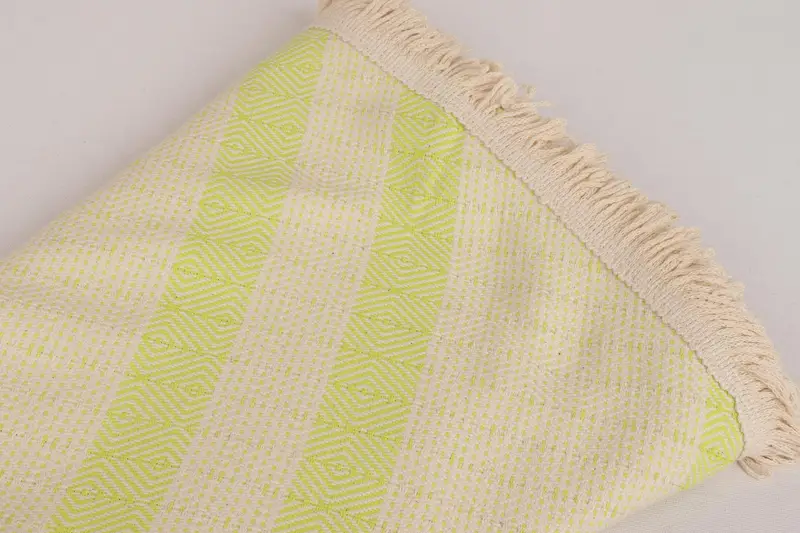 Thin towel, Beach towel, Holiday Towel, Gifts For Him, Gym Towel, Hammam Towel USA, 64x64 Cotton Round Diamond Towel, Summer Towel, Peshtemal - 8