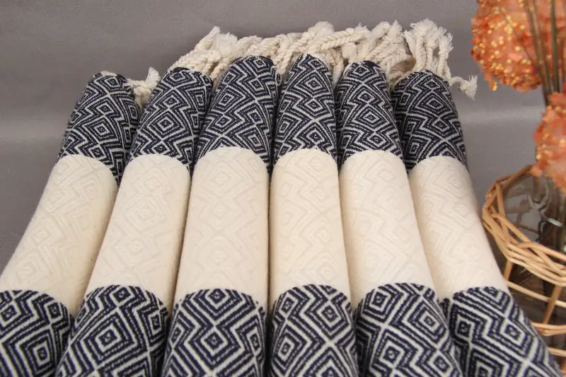 Wedding Gift, 68x38 Cotton Diamond Towel, Home Gift, Sand-Resistant Peshtemal, Custom Beach Towel, Extra large Turkish bath towel, Custom Gift - 3