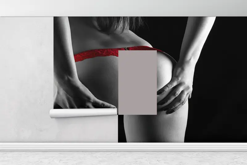Helles Handypapier, sinnliche Frauenfoto -Wand -Plakat, benutzerdefiniertes Handypapier, Schale und Stick, nackte Frauen Wanddekoration, reife Wandkunst - 2