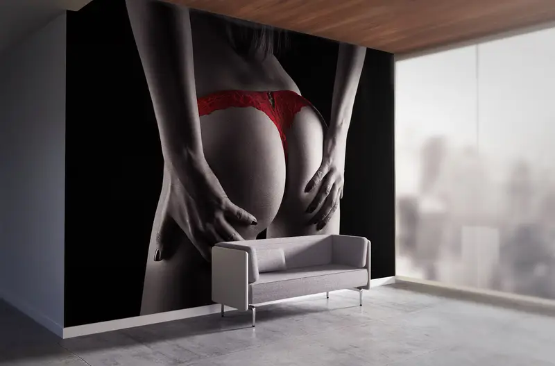 Helles Handypapier, sinnliche Frauenfoto -Wand -Plakat, benutzerdefiniertes Handypapier, Schale und Stick, nackte Frauen Wanddekoration, reife Wandkunst - 4