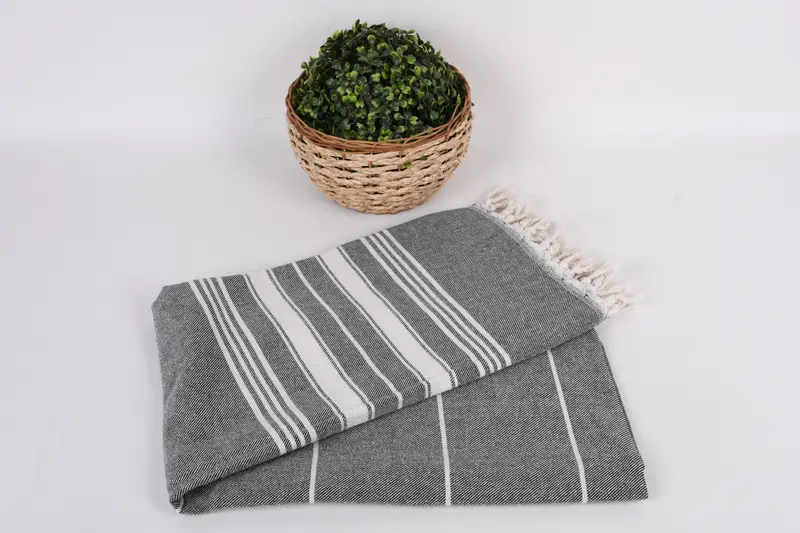 Personalized Gifts, Bridal Gifts, Turkish bath towel, Eco-Friendly Turkish Towel, Wedding Towel, 70x40 Cotton Herringbone Towel, Quick-dry towel - 4