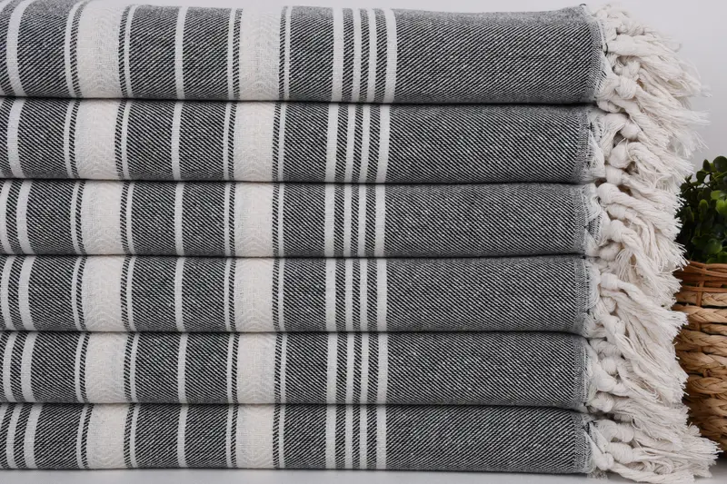 Personalized Gifts, Bridal Gifts, Turkish bath towel, Eco-Friendly Turkish Towel, Wedding Towel, 70x40 Cotton Herringbone Towel, Quick-dry towel - 2