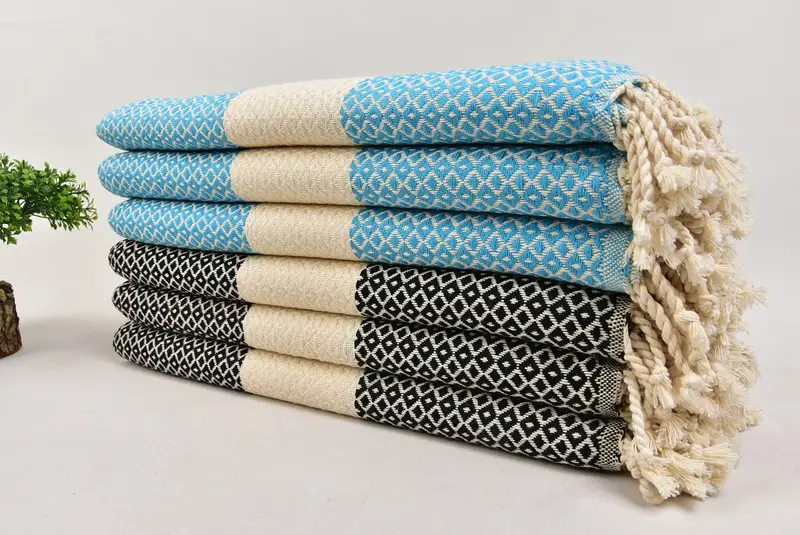 70x40 Cotton Diamond Towel, Peshtemal Towel, Bridesmaid Gift Towel, Best Friend Christmas Gift, Best Beach Towel, Vegas Bachelorette Party Favors - 3