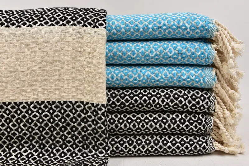 70x40 Cotton Diamond Towel, Peshtemal Towel, Bridesmaid Gift Towel, Best Friend Christmas Gift, Best Beach Towel, Vegas Bachelorette Party Favors - 1
