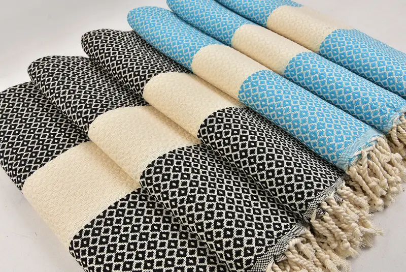 70x40 Cotton Diamond Towel, Peshtemal Towel, Bridesmaid Gift Towel, Best Friend Christmas Gift, Best Beach Towel, Vegas Bachelorette Party Favors - 6