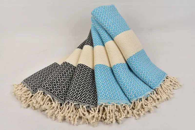 70x40 Cotton Diamond Towel, Peshtemal Towel, Bridesmaid Gift Towel, Best Friend Christmas Gift, Best Beach Towel, Vegas Bachelorette Party Favors - 4