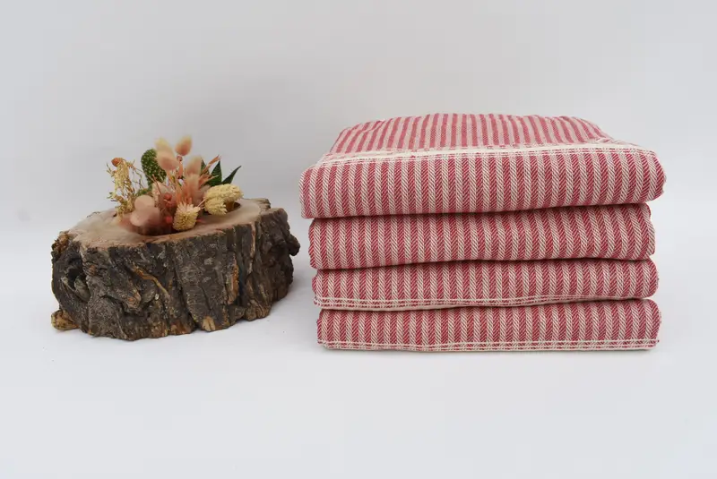 Lightweight Turkish towel, Guest Towel, Personalized Turkish Towel, Halloween Gifts, 68x38 Linen Striped Towel, Bachelor Bachelorette Party Favors - 3