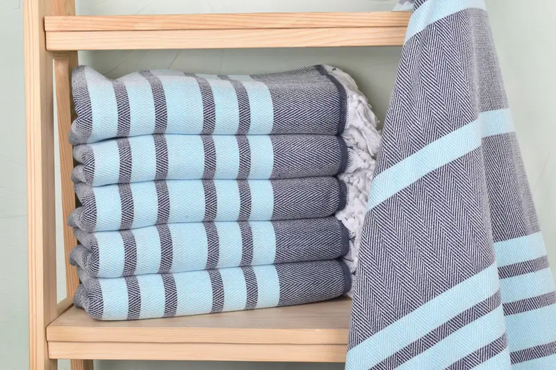 Custom Gift, 68x36 Cotton Chevron Towel, Thin and lightweight Turkish peshtemal, Housewarming Gift, Christmas Gift, Spa Gift Towel, Turkish towel - 2