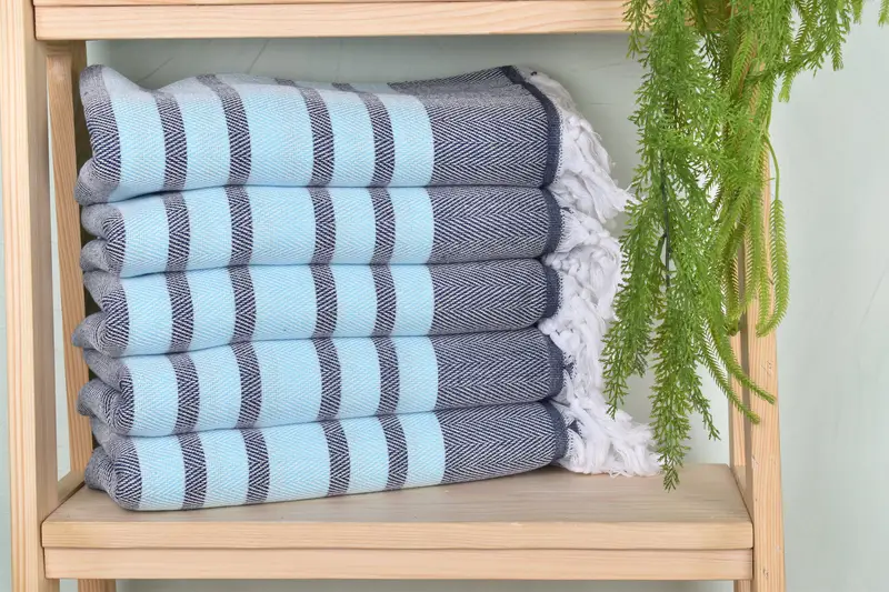 Custom Gift, 68x36 Cotton Chevron Towel, Thin and lightweight Turkish peshtemal, Housewarming Gift, Christmas Gift, Spa Gift Towel, Turkish towel - 1