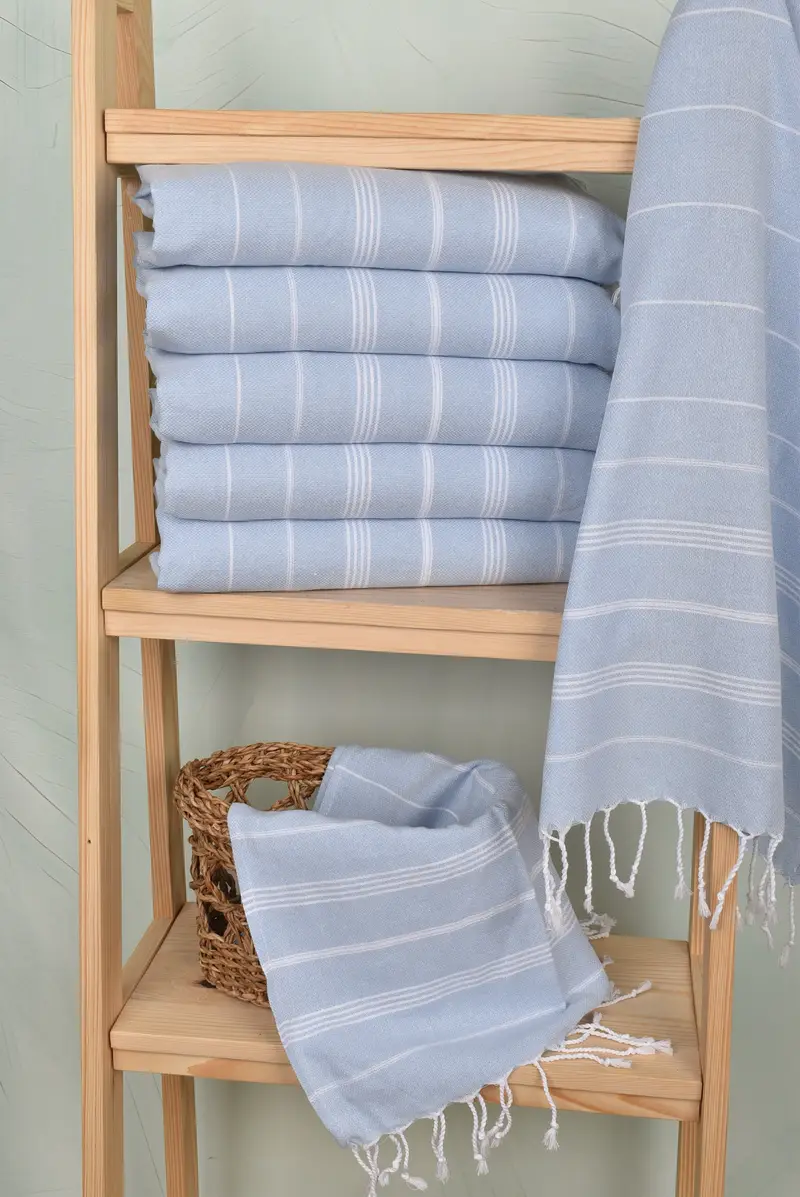 Organic Towel, 38x18 Cotton Striped Towel, Summer Towel, Personalize Gift, Personalized Kitchen Towel, Personalized Dish Towel, Turkish Hand Towel - 3