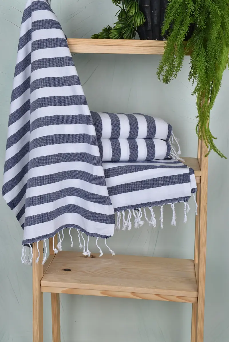 Bathroom Towels, Towel With Name, Monogram Hand Towel, Holiday Towel, Gift For Him, 44x20 Cotton Striped Towel, Bachelor Gifts, Personalized Gifts - 6