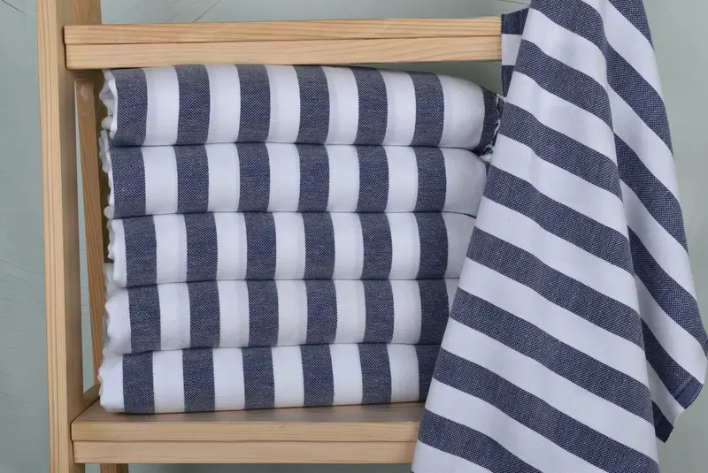 Bathroom Towels, Towel With Name, Monogram Hand Towel, Holiday Towel, Gift For Him, 44x20 Cotton Striped Towel, Bachelor Gifts, Personalized Gifts - 2