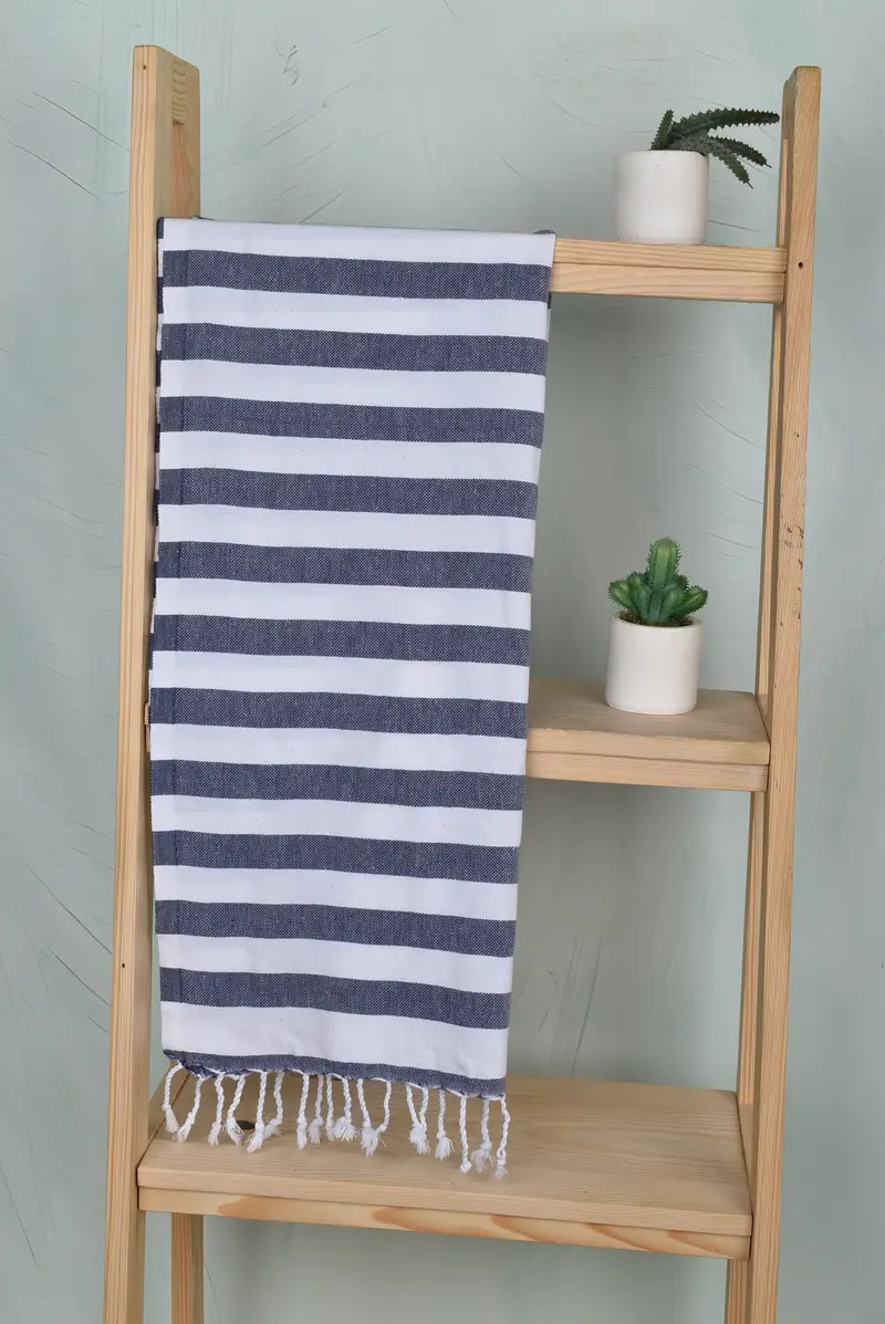 Bathroom Towels, Towel With Name, Monogram Hand Towel, Holiday Towel, Gift For Him, 44x20 Cotton Striped Towel, Bachelor Gifts, Personalized Gifts - 8