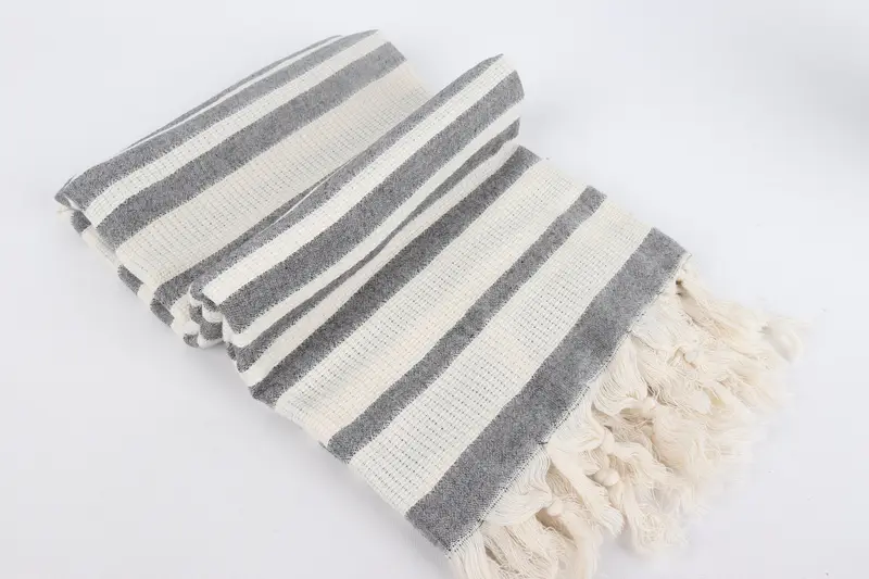 Soft towel, Bulk Order Towel, Hammam Towel USA, Bachelorette Favor, Fouta towel, Housewarming Gift, Custom Wedding Gift, 70x34 Cotton Striped Towel - 6