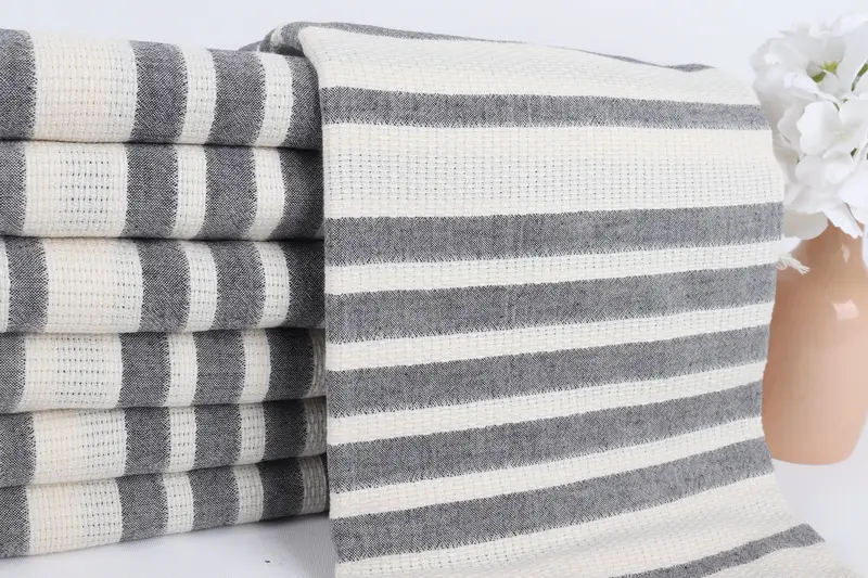 Soft towel, Bulk Order Towel, Hammam Towel USA, Bachelorette Favor, Fouta towel, Housewarming Gift, Custom Wedding Gift, 70x34 Cotton Striped Towel - 2