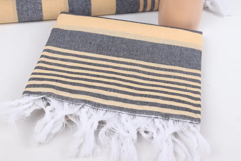 Bachelorette Party Gifts Bridesmaids, Bath towel, 70x40 Cotton Striped Towel, Yoga Towel, Monogram Towels, Hammam towel, Christmas Favors - 5
