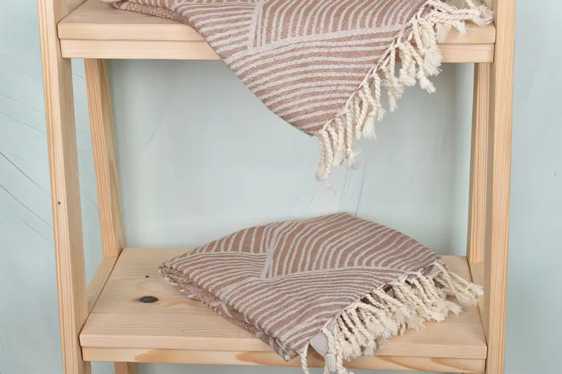 Home Decor Towel, Gift For Wedding Day, Gym Towel, Quick-dry peshtemal, Bridal Shower Favors, 70x38 Cotton Striped Design Towel, Turkish bath towel - 6