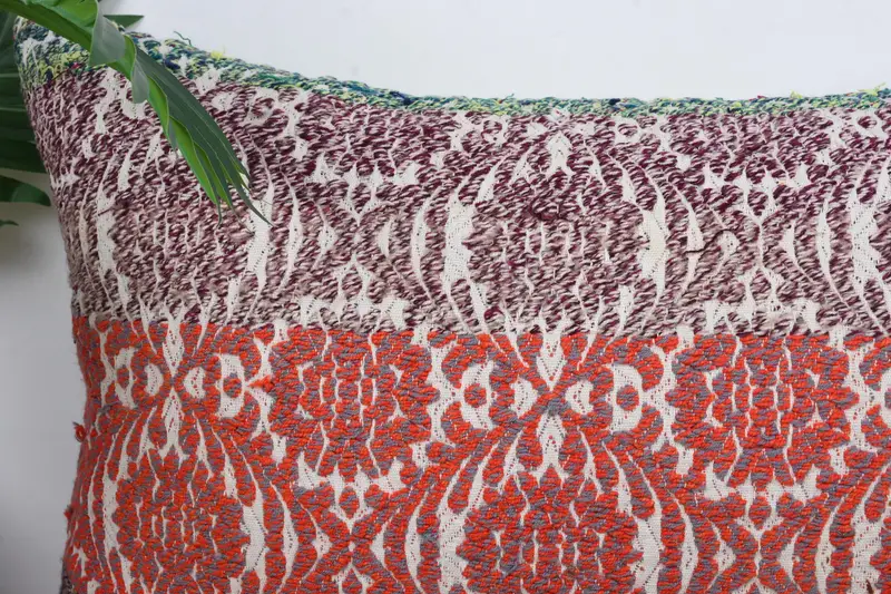 Cushion Cover, Car Pillow Case, Turkish Kilim Pillow, 16x24 Red Pillow Cover, Wholesale Cushion, Boho Pillow Sham Cover, Gift Pillow - 2