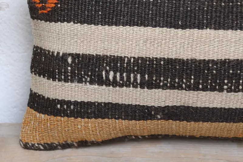Bright Pillow Sham, Pillow for Sofa, Pillow Sham, Gift Pillow, 8x16 Brown Pillow Sham, Tribal Cushion, Vintage Pillow, Nautical Throw Cushion Cover - 3