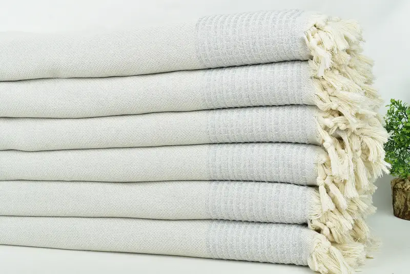 Baby Boy Gift, Turkish Blanket, 96x92 Cotton Striped Towel, Monogram Beach Blanket, Personalized Blanket, Personalized Gifts, Custom Shower Curtain - 3