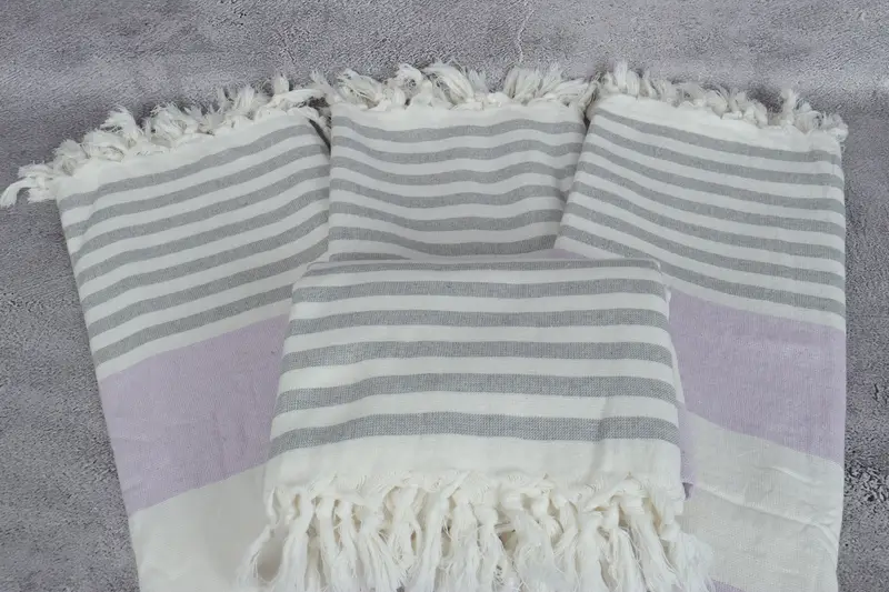 68x36 Cotton Striped Terry Towel, Bridal Shower Gifts, Wedding Gifts Towel, Bachelorette Party Decorations, Lightweight towel, Luxury Beach Towel - 4
