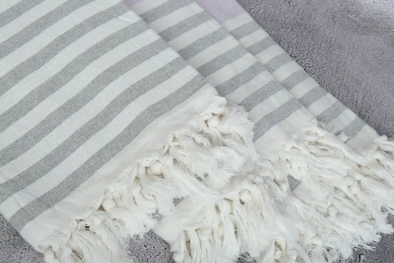 68x36 Cotton Striped Terry Towel, Bridal Shower Gifts, Wedding Gifts Towel, Bachelorette Party Decorations, Lightweight towel, Luxury Beach Towel - 5