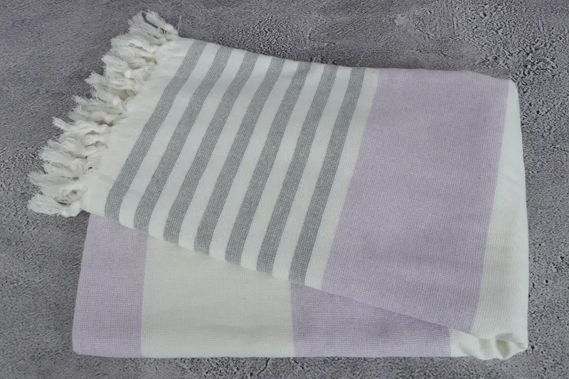 68x36 Cotton Striped Terry Towel, Bridal Shower Gifts, Wedding Gifts Towel, Bachelorette Party Decorations, Lightweight towel, Luxury Beach Towel - 6