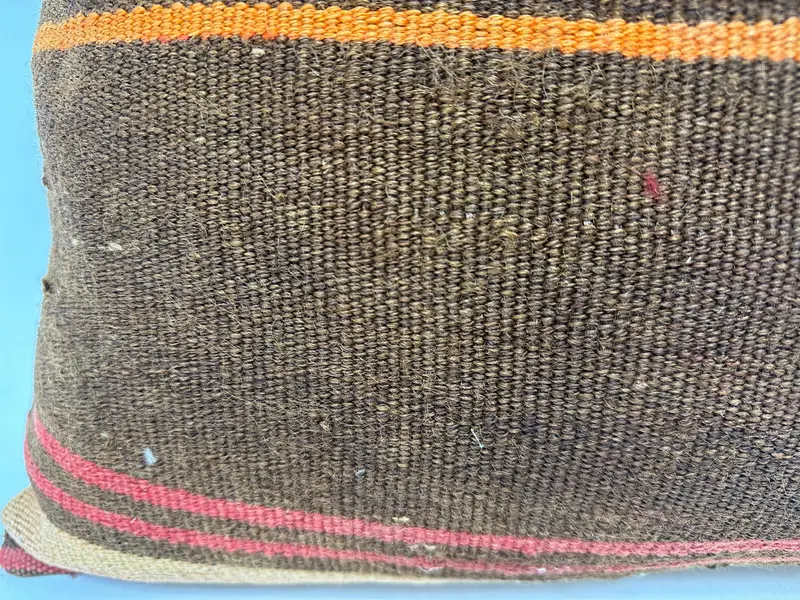 Interior Designer Pillow, Cushion Cover, Kilim Pillow Cover, Sustainable Pillow Cover, Kilim Cushion Sham, 20x28 Orange Cushion Case - 2