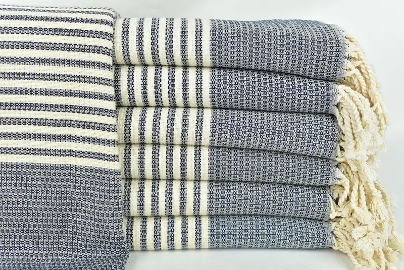 Personalized Wedding Gift, 68x40 Cotton Striped Towel, Organic Turkish towel, Yoga Towel, Home Decor Gifts, Personalized Wedding Gift For Couple - 1