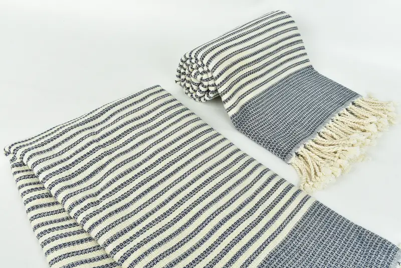 Personalized Wedding Gift, 68x40 Cotton Striped Towel, Organic Turkish towel, Yoga Towel, Home Decor Gifts, Personalized Wedding Gift For Couple - 7
