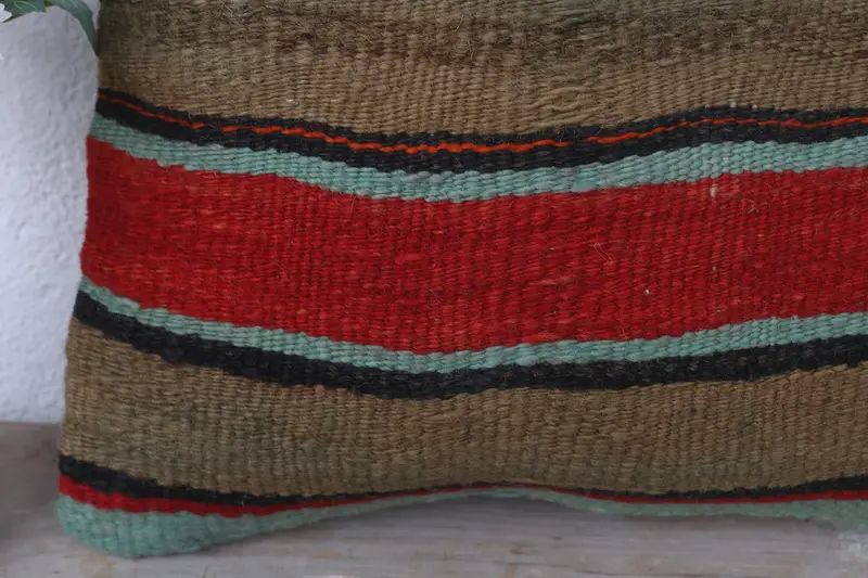 Boho Pillow Sham Cover, Bed Pillow, 12x12 Red Cushion, Pillow for Couch, Wholesale Pillow, Vintage Kilim Throw Pillow, Pillow Cover, Outdoor Cushion - 3