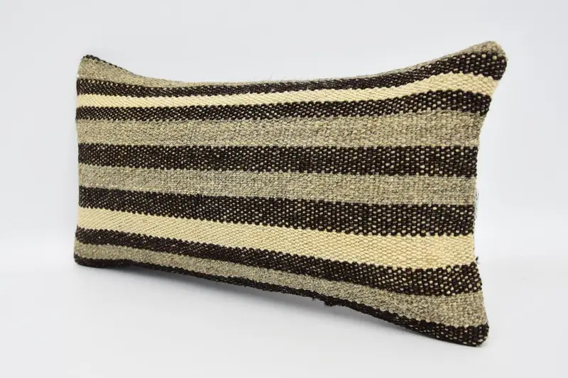 8x16 Brown Cushion Case, Home Decor Pillow, Garden Pillow Sham, Turkish Kilim Pillow, Cushion Case, Kilim Cushion Sham, Indoor Pillow Case - 4