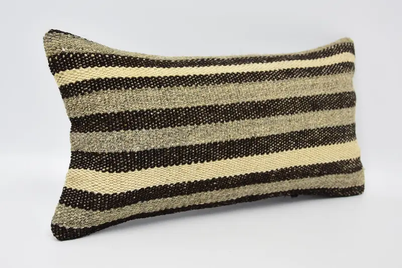 8x16 Brown Cushion Case, Home Decor Pillow, Garden Pillow Sham, Turkish Kilim Pillow, Cushion Case, Kilim Cushion Sham, Indoor Pillow Case - 3