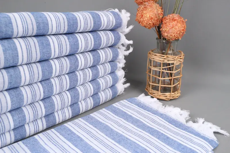 Memorial Gift, Absorbent Turkish towel, Towel With Name, 70x40 Cotton Striped Towel, Home Decor Gifts, Girl Trip Party Favor, Turkish bath towel - 1