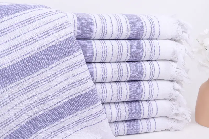 Peshtemal Towel, Monogram Turkish Towel, Turkish beach towel, 68x32 Cotton Striped Towel, Engagement Gift, Embroidery Towel, Handwoven Turkish Towel - 1