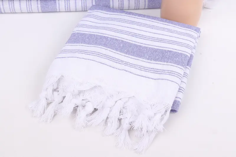 Peshtemal Towel, Monogram Turkish Towel, Turkish beach towel, 68x32 Cotton Striped Towel, Engagement Gift, Embroidery Towel, Handwoven Turkish Towel - 5